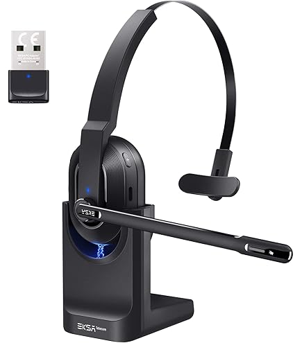 Amazon.com: EKSA Trucker Bluetooth Headset, Wireless Headset with