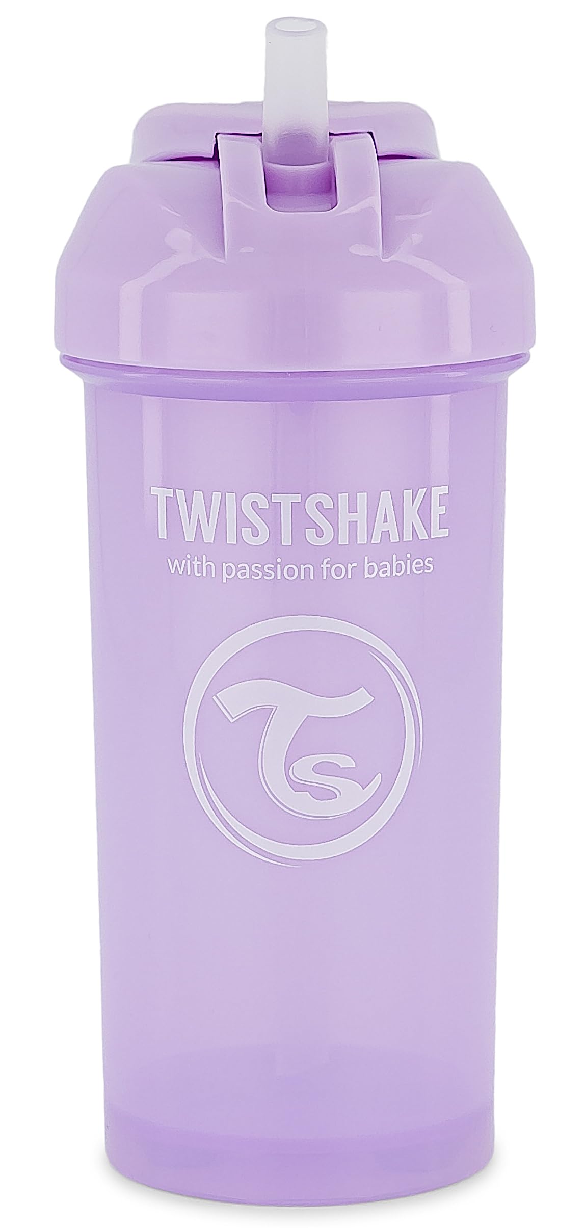Twistshake Straw Cup | 360ml | Leak Proof Baby Water Bottles | Non-Spill Toddler Sippy Cup | BPA-Free Baby Weaning Cup | Training Cups for Kids | Purple