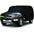 Waterproof Car Cover Replace for 2007-2014 Toyota FJ Cruiser 210T All Weather Classic Car Covers with Zipper Door for Snow Rain Dust Protection