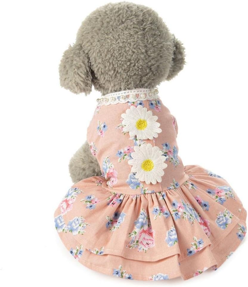 Axchongery Dog Dress, Funny Pet Bow Tutu Vest Lace Puppy Skirt Cat Princess Doggy Clothes