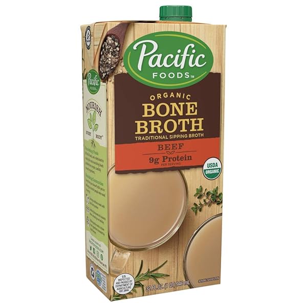 PACIFIC FOODS ORGANIC BEEF BONE BROTH, 32 OUNCE