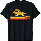 Overland Atlas Retro Rover Tracks 4x4 Offload Camping T-Shirt