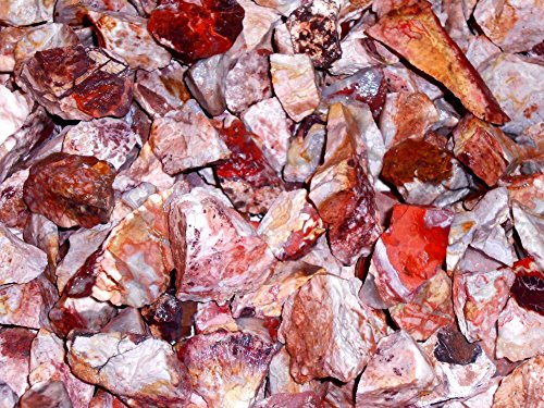 Rock Tumbler Gem Refill Kit Mexican Crazy Lace Agate Rough 8oz