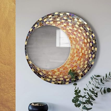 Global Glory Decorative Mosaic Chandra Mirror