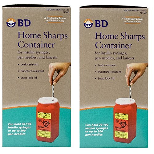 BD Home Sharps Container 1.4 qt/Each - 2 Pack