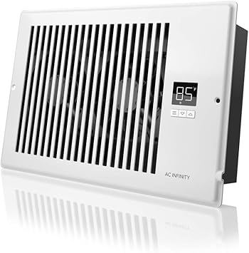 Ac Infinity Airtap T6 Quiet Register Booster Fan With Thermostat