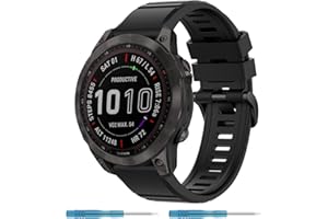 Nacorulu Compatible With Garmin Fenix 7 Sapphire Solar Band, 22mm Replacement Bands for Fenix 7 / Fenix 7 Solar/Fenix 6 / Fenix 6 Pro Solar/Fenix 6 Sapphire