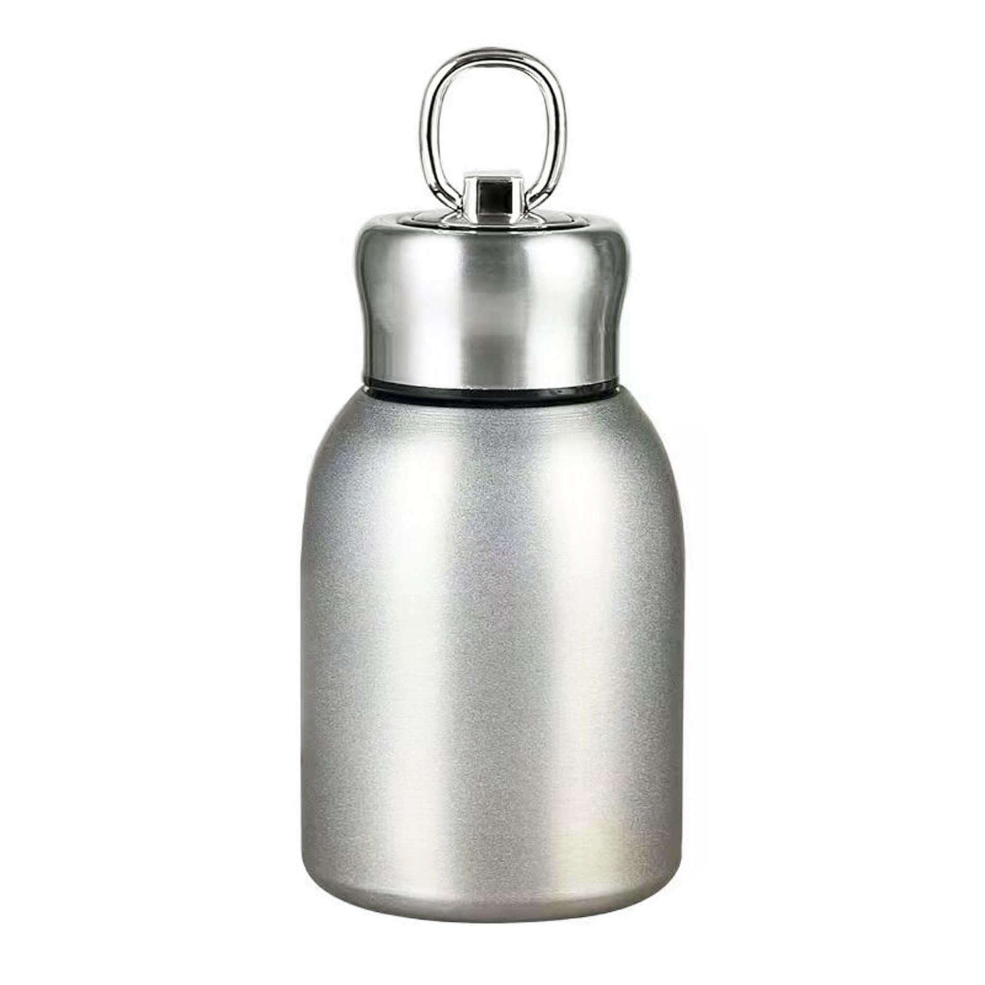 Small Mini Vacuum Insulated Water Bottle Flask for Hot Drink Double Wall Reusable Coffee Cup Thermal Mug, Stainless Steel Travel Mug