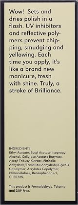 JESSICA Brilliance Top Coat Nail Polish 7.4ml Quick Dry High Gloss view 3
