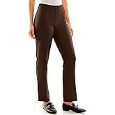Zac & Rachel Womens Flattering Pull-on Slim Leg Pant with Tummy Control Panel