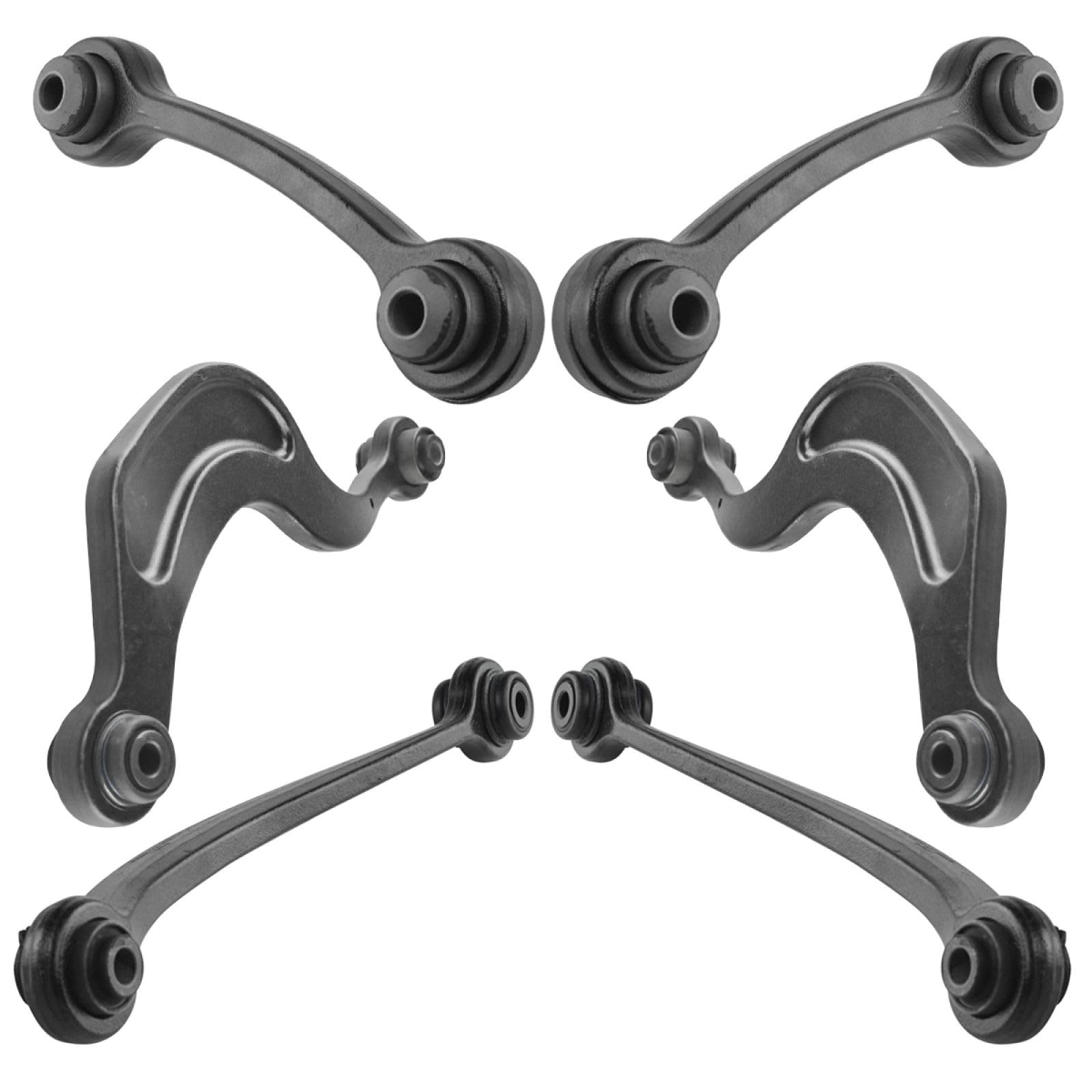 TRQ Rear Upper Control Arm Set Control Arm Link Compatible with 2008-2017 Buick Enclave 2009-2017 Chevrolet Traverse 2007-2016 GMC Acadia 2017 Acadia Limited 2007-2010 Saturn Outlook Image