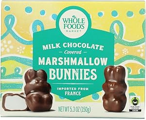 WHOLE FOODS MARKET Milk Chocolate Covered Marshmallow Bunny, 5.3 OZ