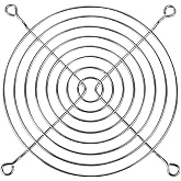 ARCTIC Fan Grill 120 mm - CPU Case Fan Grill, Made Out of Nickel Plated Steel, Air Flow Transparent, Prevents Cable Damage