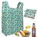 Shopping Bags Set of 3, Aiduy Reusable Grocery Bags Foldable Grocery Totes Ripstop Polyester Washable Durable and Portable