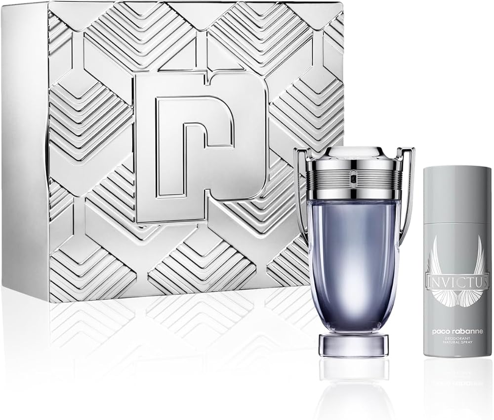 Paco Rabanne Invictus Eau de Toilette 200ml Spray 150ml Deodorant Gift Set
