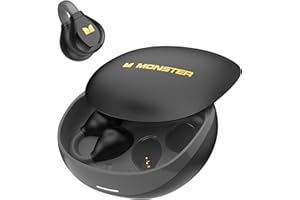 Monster Open Ear AC500 Headphones, Hi-Fi Sound, Lightweight Comfort Clip-On Earbuds, Bluetooth 5.3 Earphones, 30H Playtime, T
