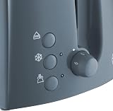Russell Hobbs Textures 2 Slice Toaster Extra Wide Slots Grey view 2