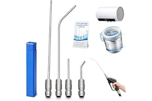 4 Pack High Pressure Washer Nozzle Kit for Washing Machine & AC Cleaning, 1/4 Quick Connect Stainless Steel Wand with Straigh