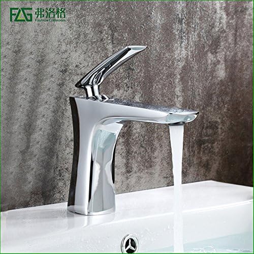 Maifeini Wash Basin Taps _ Hot And Cold Copper Chrome Hot And Cold Water Tap Toilet Fittings Sink Cabinet