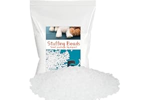 Mnuizu 21.1 oz Poly Beads for Stuffing Animals, Knitted Dolls, Bean Bags - Elastic Transparent Fill Beads DIY Crafts