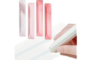 4Pcs Double Sided Tape Roller for Crafts, Sticky Glue Tape Roller Scrapbooking Tapes for Supplies, Crafts and Arts Projects (