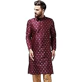 Sojanya (Since 1958 Men'S Silk Blend Printed Only Long Kurta