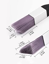 Cutting in Paint Brushes 2PC Small Decorator Set Triangular Square view 2