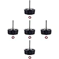 Kasteco 5 Pack Screws Nuts Caps for Fishing Spinning Reels Knob Power Handle Grip