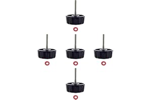 Kasteco 5 Pack Screws Nuts Caps for Fishing Spinning Reels Knob Power Handle Grip