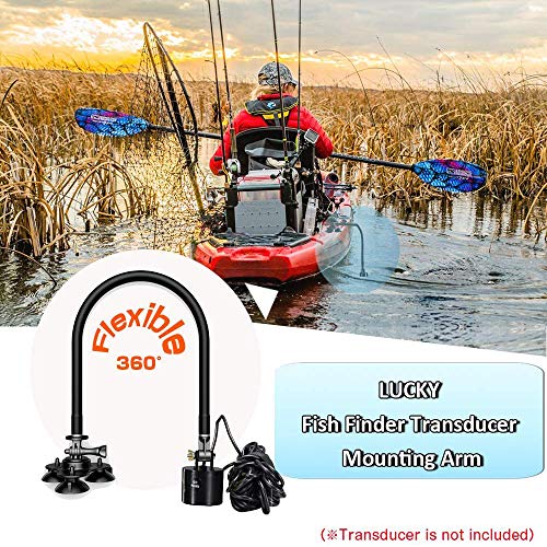 LUCKY Fish Finder Transducer Mount Arm Kayak Bracket Transducer