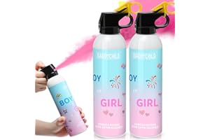 DADDYCHILD Gender Reveal Fire Extinguisher, Gender Reveal Color Smoke Powder Spray, 2 Pcs Pink Blaster for Girls, Pink Smoke Suitable for Party, 100% Biodegradable Party Supplies