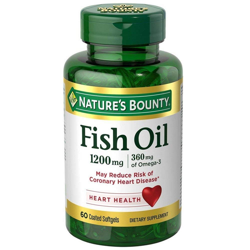Photo 1 of ****ONE BOTTLE***** 
Nature's Bounty Fish Oil, 1200mg, Softgels, 60 ea (Pack of 1)