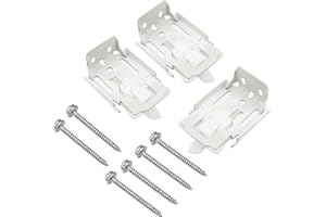 DUCKCOWSC Blinds Shade Brackets Compatible with Hunter Douglas, Turnex, Comfortex & ALTA, fits Silhouette/Nantucket/Pirouette, 3-Pack, White