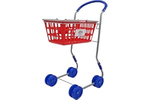 509 Crew 2-in-1 Red Shopping Cart - Kids Pretend Play, Converting Shopping Cart & Basket, Ages 3+ (T791002)