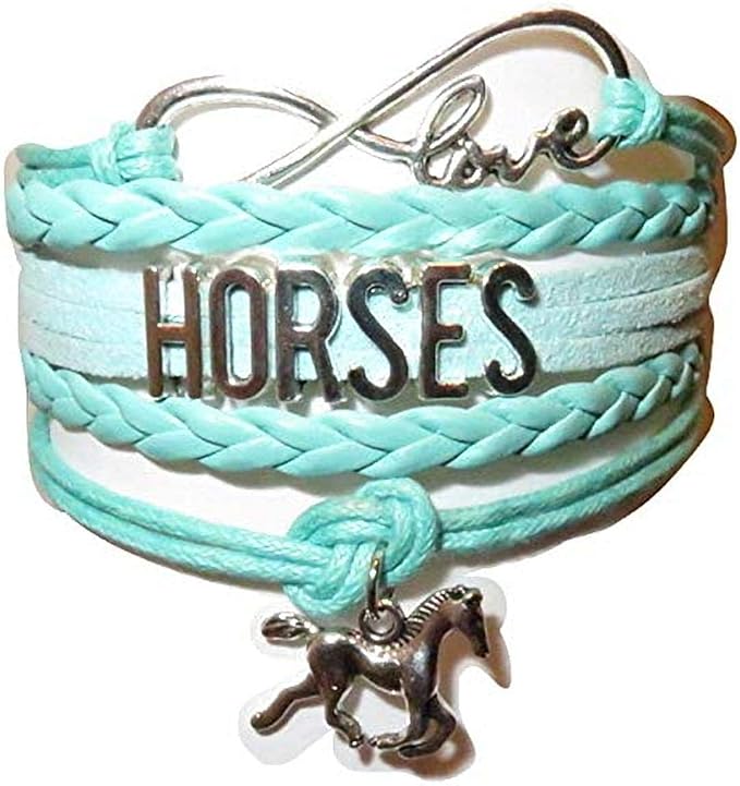 Horse Bracelet Gift for Girls, Horse Jewelry, Infinity Bracelet Horse