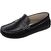 rismart Boys Girls Loafer Flats Slip-On Comfort School Casual Dress Shoes