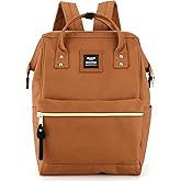 Himawari Laptop Backpack for Women&Men,Wide Open Large USB Charging Port 15.6 Inch Laptop Doctor College Work Bag (9001 - Caramel)
