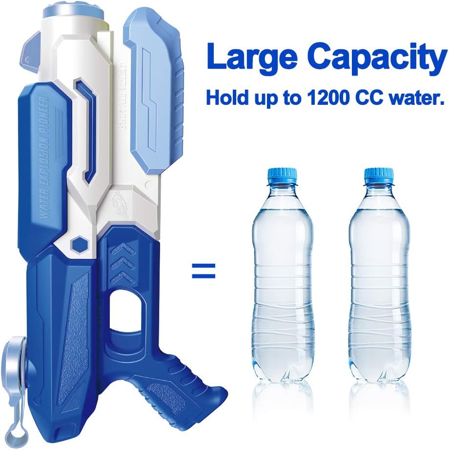 Scientoy Water Gun , 2 Pack Water Guns for Kid , Squirt Guns 1200CC High Capacity &30-35 Feet Shooting Range, Gifts for Children & Adult Summer Swimming Pool Beach Water Fighting Party: Toys & Games