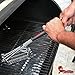 Grillin Chill Gear BBQ Grill Cleaner Brush - Stainless Steel Wire Grill Brush for Deep Grill Cleaning - 18 inch Handle for Safety Lifetime Manufacturers Warranty