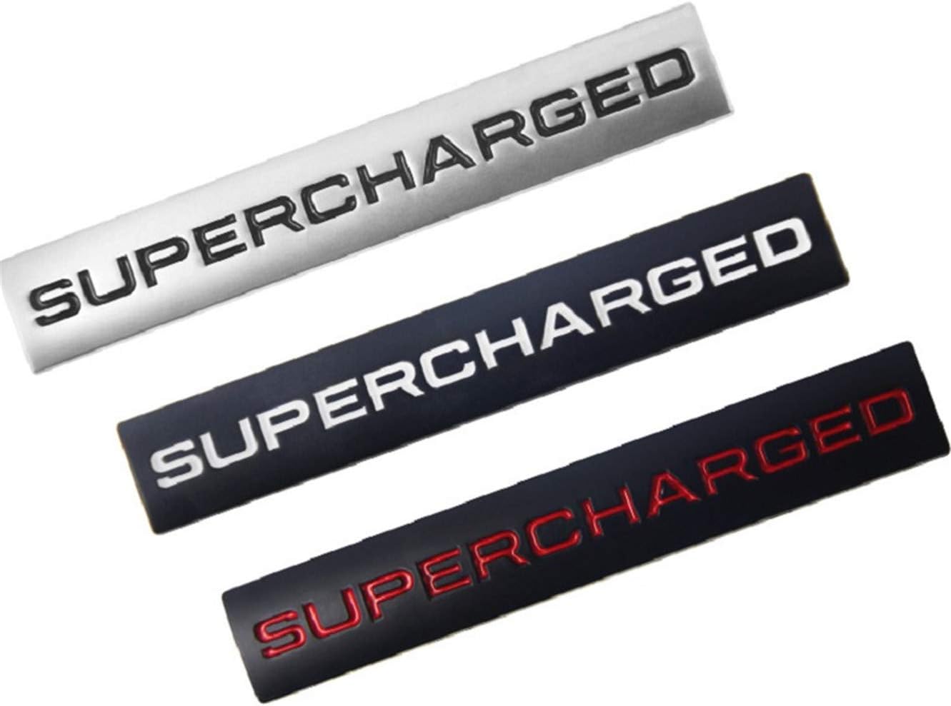 3D Metal SUPERCHARGED c Trunk Lid Dash Sticker Fender Badge Fit For Range Rover (ce-028)