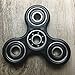 Hand Spinner Guarantee 2 Mins+ Spin Time Quiet and Smooth Fidget Spinner Toy Stress Reducer Good for ADHD EDC Hand Killing Time (Upgrades-Black)