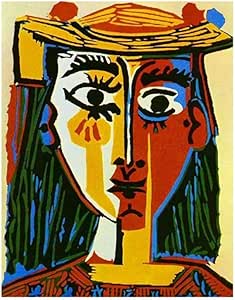 Pintura Picasso Sombrero Pintura Lienzo Pintura Arte de la pared para