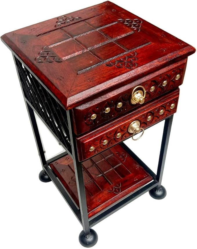 WoodHut Wrought Iron Bedside Table/Coffee Table/End Table/Sofa Table