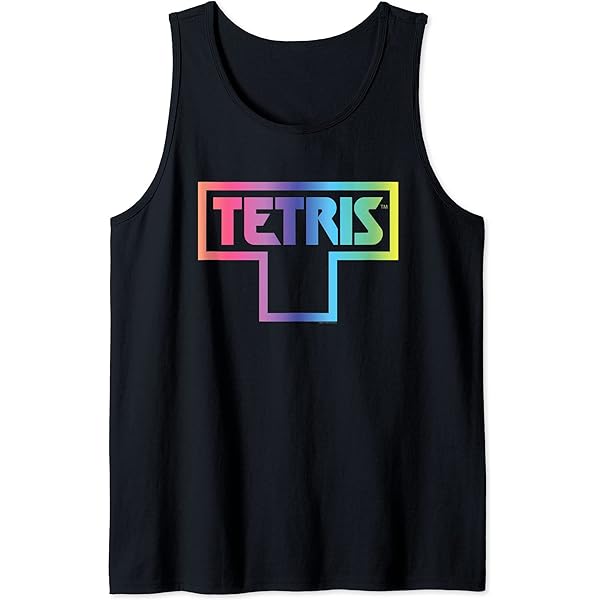 Amazon.com: Tetris Color Fade Logo Tank Top : Clothing