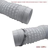 Kair PVC Flexible Hose 125mm 3m - Ducting for Cooker Hood Extractor Fan view 3