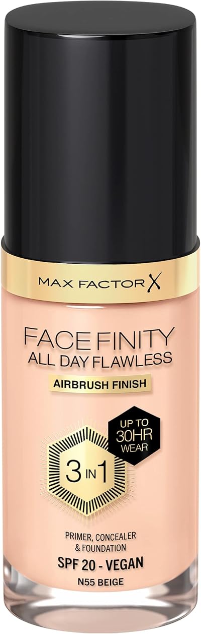 Max Factor Facefinity 3-in-1 Foundation SPF 20 55 Beige – 55 Beige