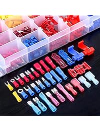 glarks 540pcs 22   16 16   14 12   Calibre 10 Nylon termorretráctil impermeable eléctrico Aislante Empalme rápido Tenedor Butt Bullet Pala Butt T Tap Crimp Terminales Conectores Surtido Kit