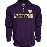 Blue 84 Men's Washington Huskies Quarter Zip Sweatshirt Team Color, Team Color, Large