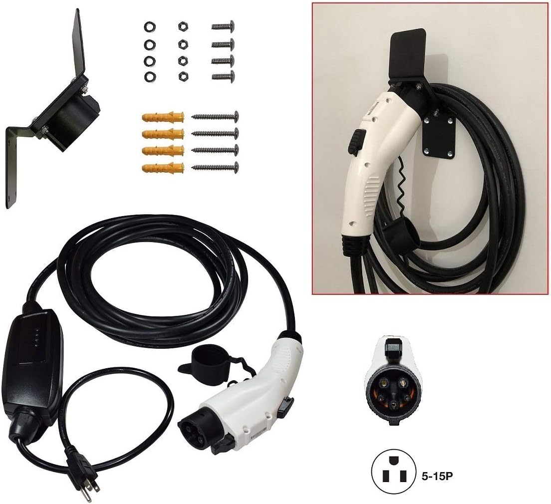 Evチャージャー レベル1 Phev Evse 100v 1v 13a 25フィート 7 62 メートル コード Sae J1772 Nema 5 15p プラグ 電動車載充電器 プラグノズルホルスター付き ドックケーブルフック Onetak 電源ケーブル Amazon Evチャージャー レベル1 Phev Evse 100v 1v 13a 25フィート 7 62 メートル コード Sae J1772 Nema 5 15p プラグ 電動車載充電器 プラグノズルホルスター付き ドックケーブルフック Onetak 電源ケーブル Amazon