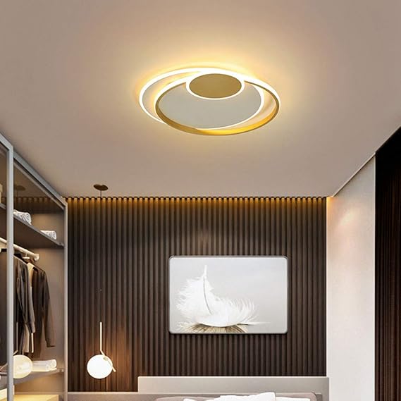 GQNLY Moderne LED-Deckenleuchte, Dimmbare LED-Schlafzimmer